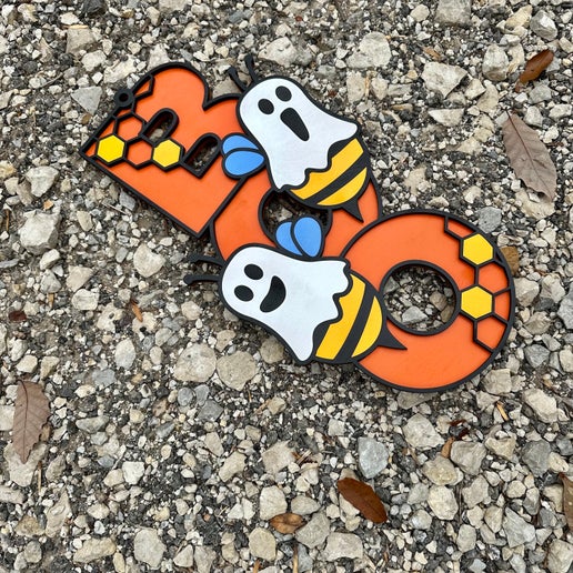 Boo BEES Door Hanger