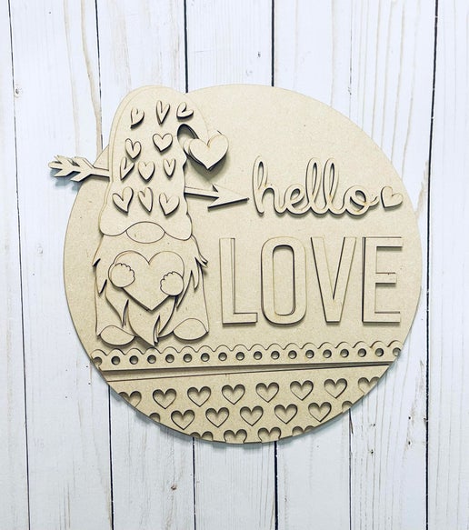 DIY Hello Love Gnome Sign Kit!