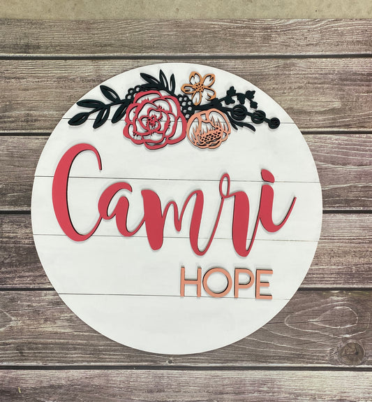 Customizable Camri Sign