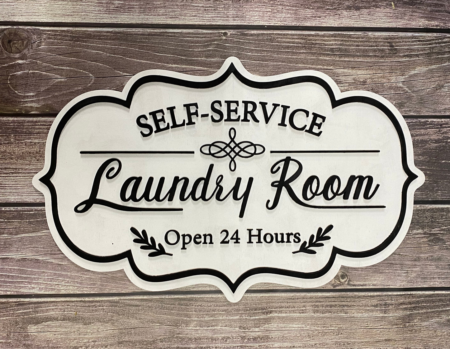 Laundry room sign