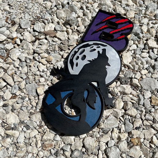 Boo Werewolf door hanger