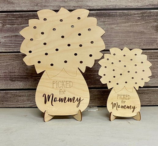 Picked for Mommy – Wooden Flower Display Stand