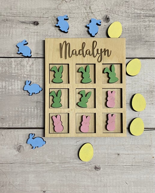 Custom Name Easter Tic-Tac-Toe!