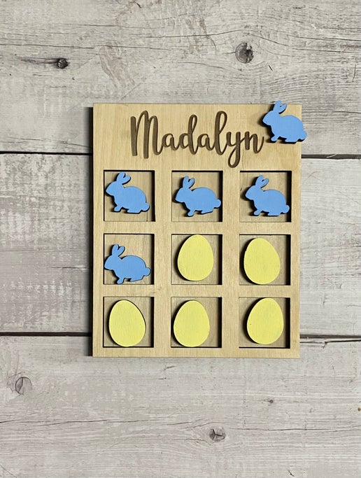 Custom Name Easter Tic-Tac-Toe!