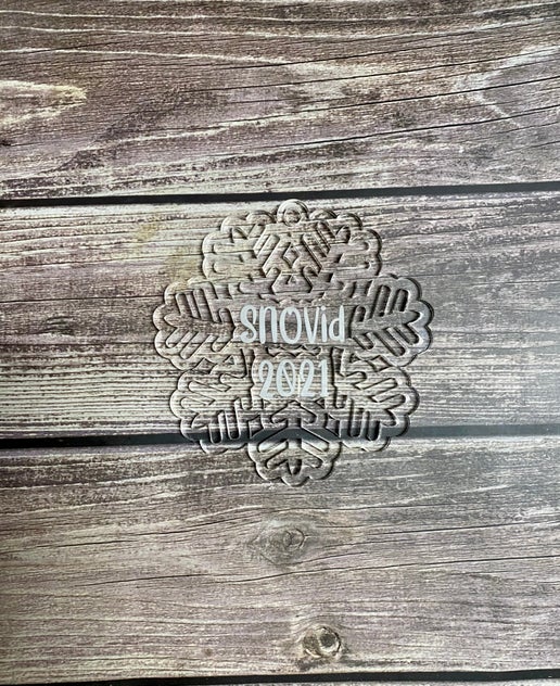 SnoVid 2021 Acrylic Snowflake Ornament – A Unique Keepsake