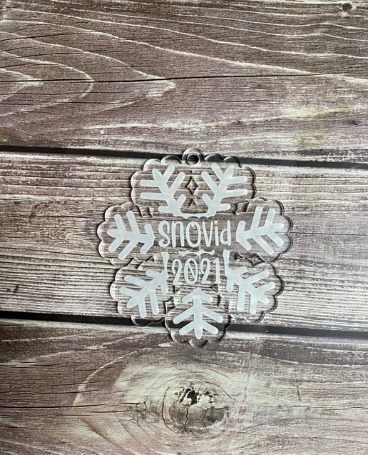 SnoVid 2021 Acrylic Snowflake Ornament – A Unique Keepsake