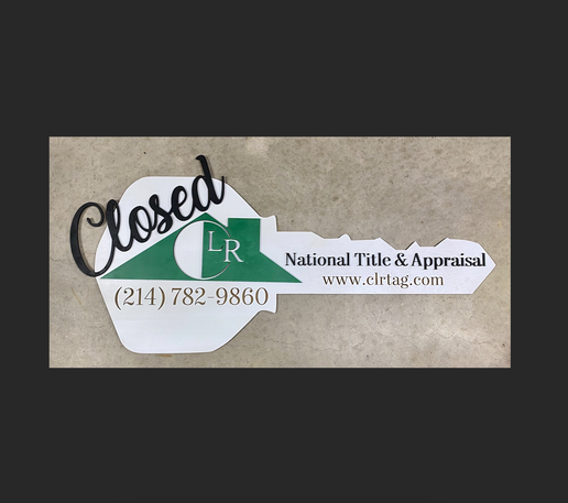 Custom Realtor Closing Keys