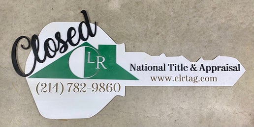 Custom Realtor Closing Keys