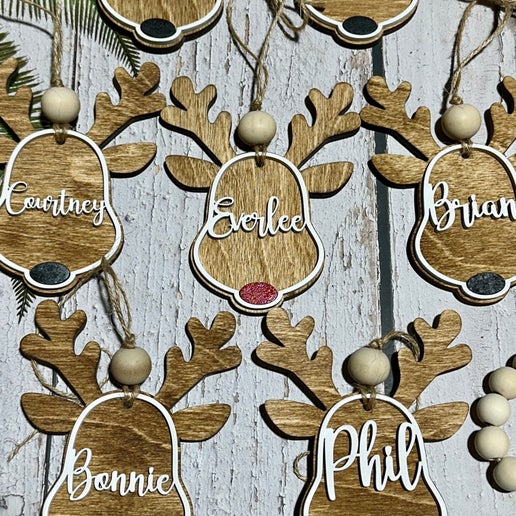 Custom Reindeer Ornaments