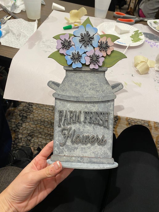 DIY “Farm Fresh Flowers” Milk Can Craft Kit – Rustic Decor Project