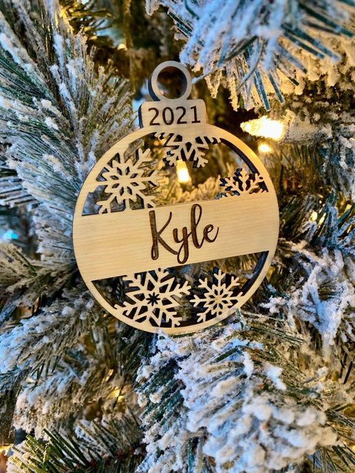 Custom Snowflake Name Ornaments