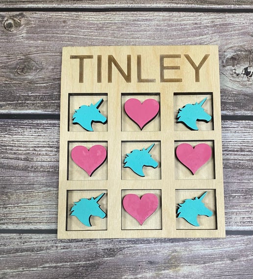 Custom Name Valentine’s Day Tic-Tac-Toe!