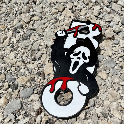 Boo ghost scream door hanger