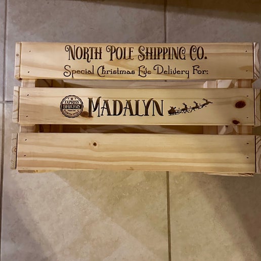 Custom Christmas Eve Crate