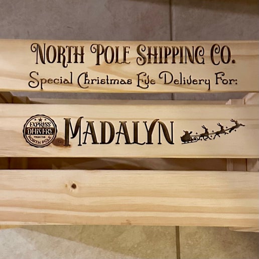 Custom Christmas Eve Crate