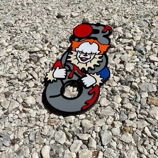 Boo Creepy Clown Door Hanger