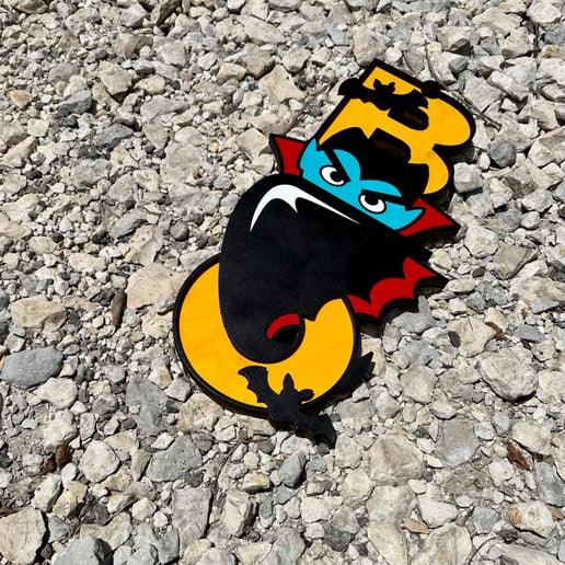 Boo Dracula door hanger