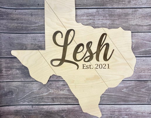 Personalized Wooden State Guestbook – A Unique Alternative for Weddings! 🤍✨