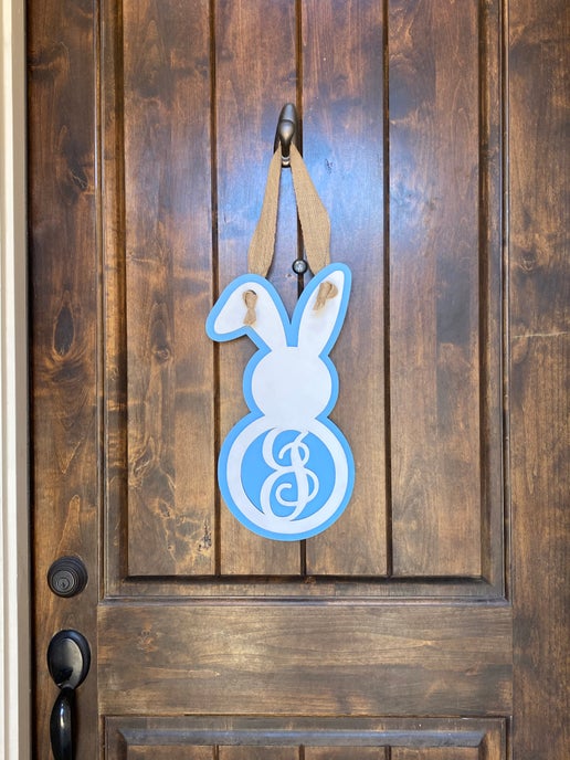 Personalized Easter Bunny Door Hanger