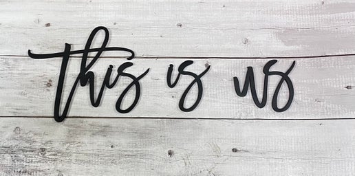 This Is Us - Wooden Wall Decor – Free Floating Script ✨