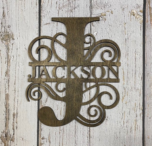 Custom Personalized Monogram Sign