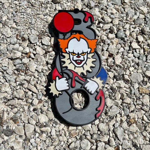Boo Creepy Clown Door Hanger