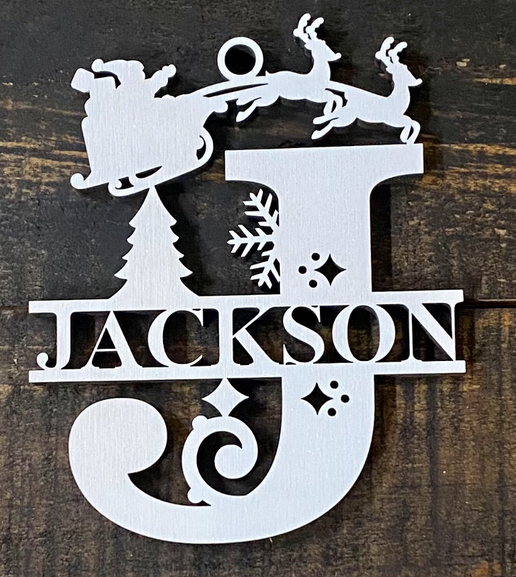 Personalized Christmas Monogram Ornaments – Custom Festive Décor 🎄🎅
