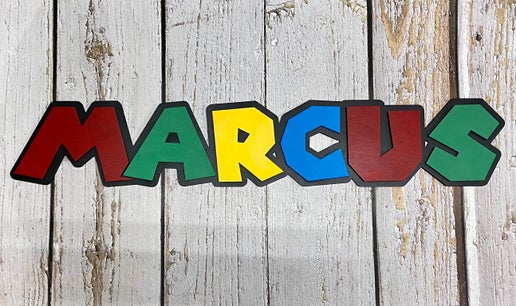 Super Mario-Inspired Custom Name Sign ๐ฎ