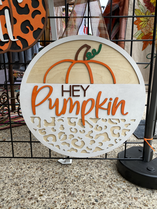 Hey Pumpkin! The Perfect Fall Door Hanger