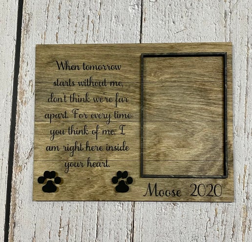 Customizable Pet Memorial Frame – A Beautiful Tribute