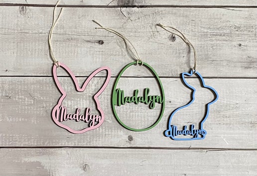 Custom Easter Name Tags β Set of 3