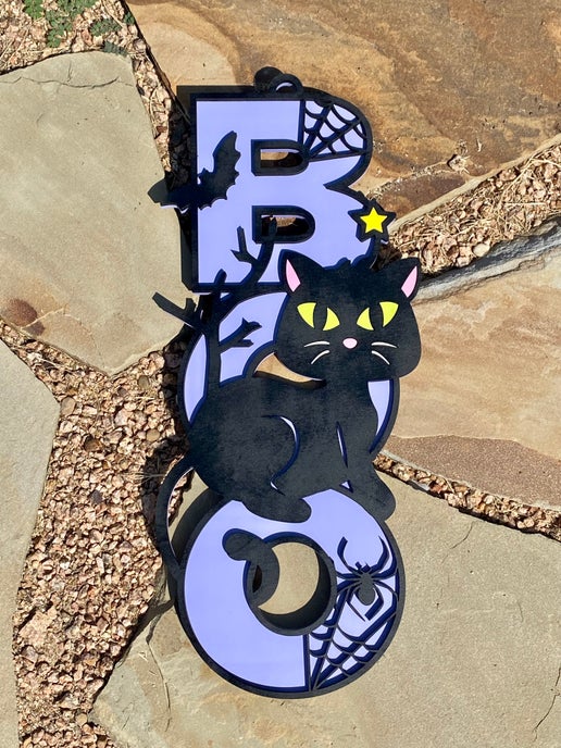 Boo CAT Door Hanger