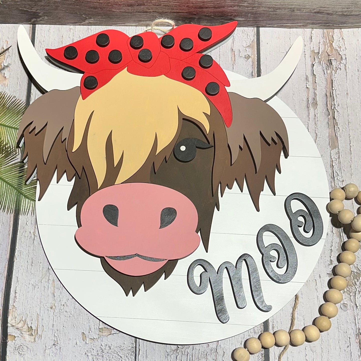 Highland Moo Cow Sign
