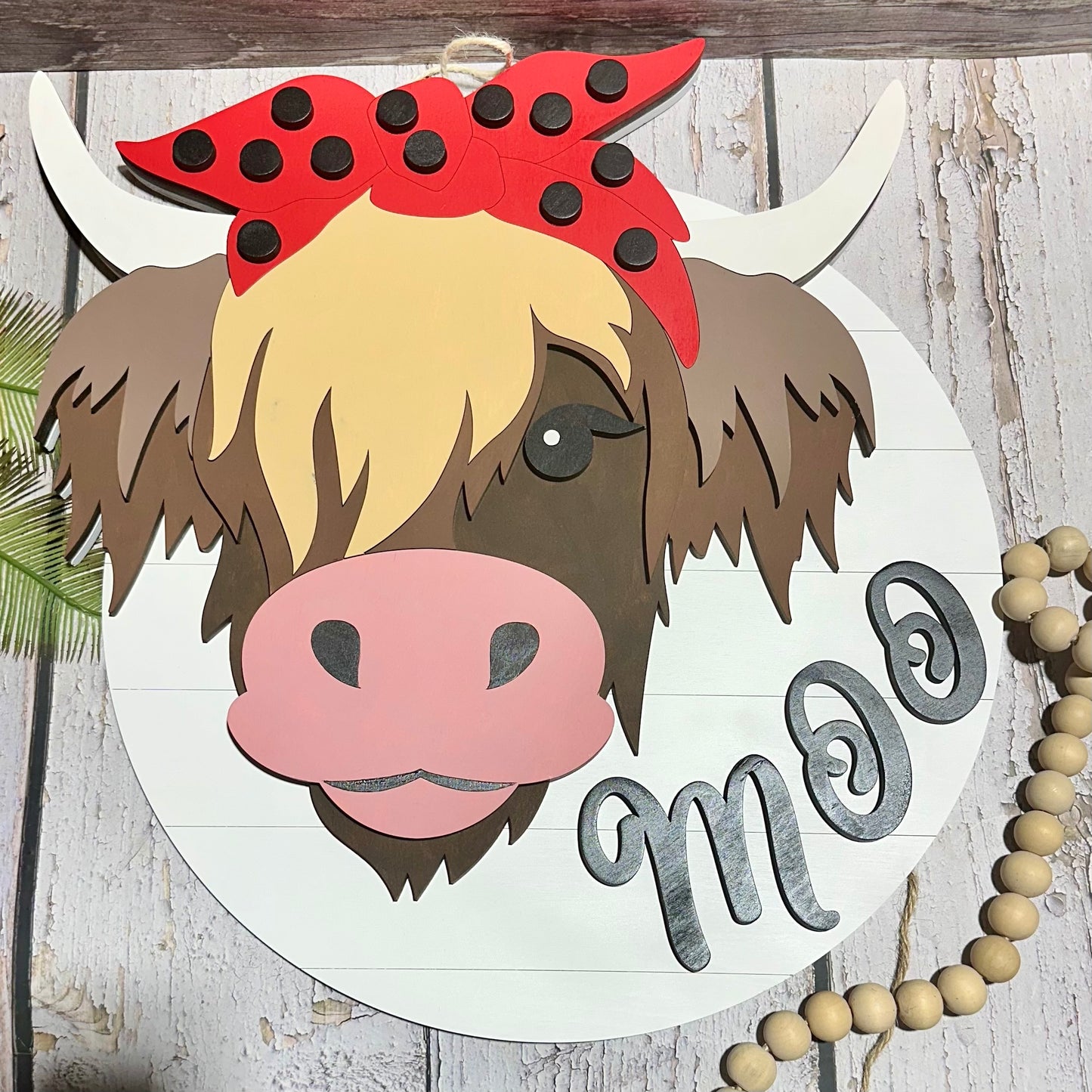 Highland Moo Cow Sign