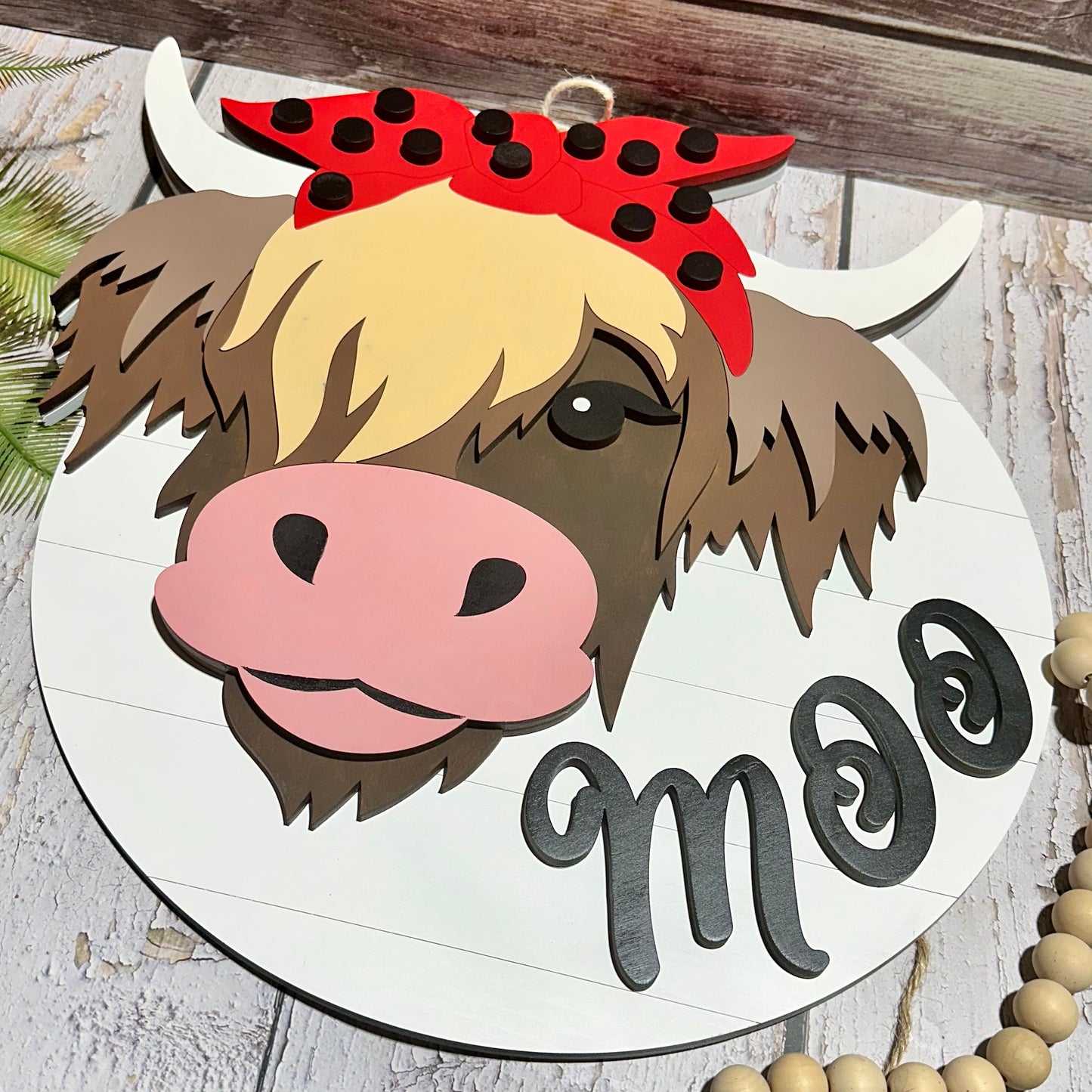 Highland Moo Cow Sign