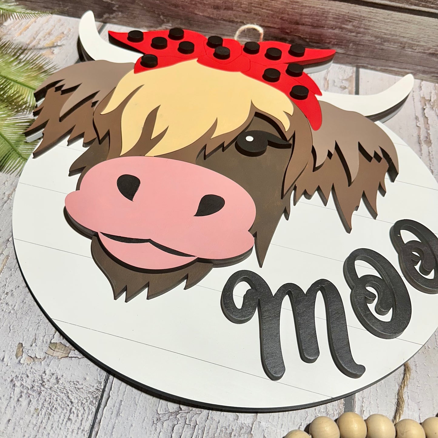 Highland Moo Cow Sign