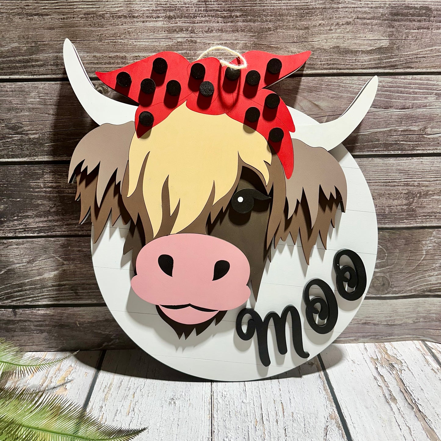 Highland Moo Cow Sign