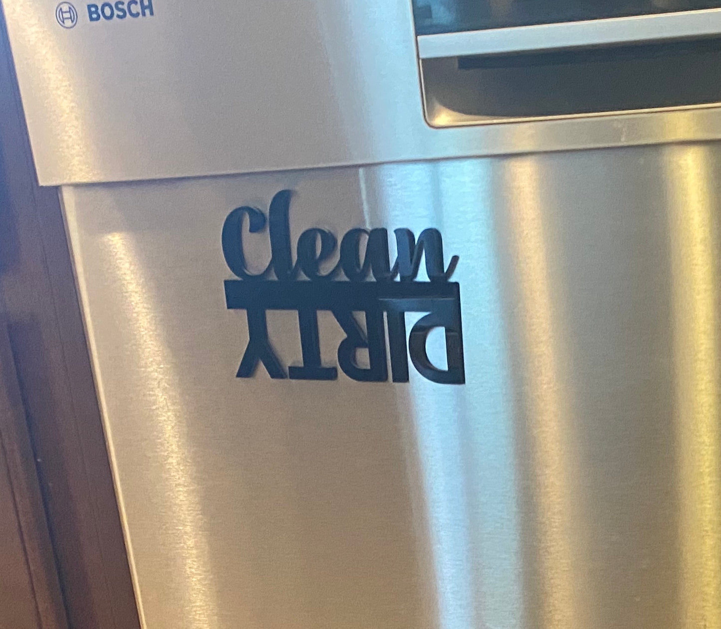 Magnetic Clean or dirty acrylic dishwasher sign
