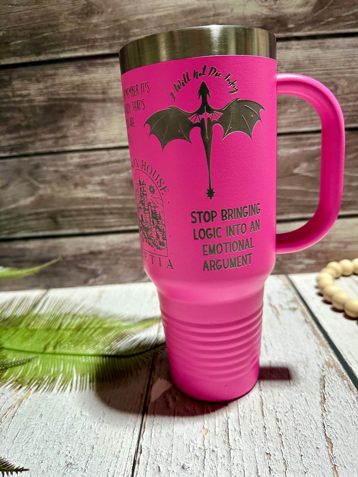 Iron Flame Book Engraved 40 oz Tumblers