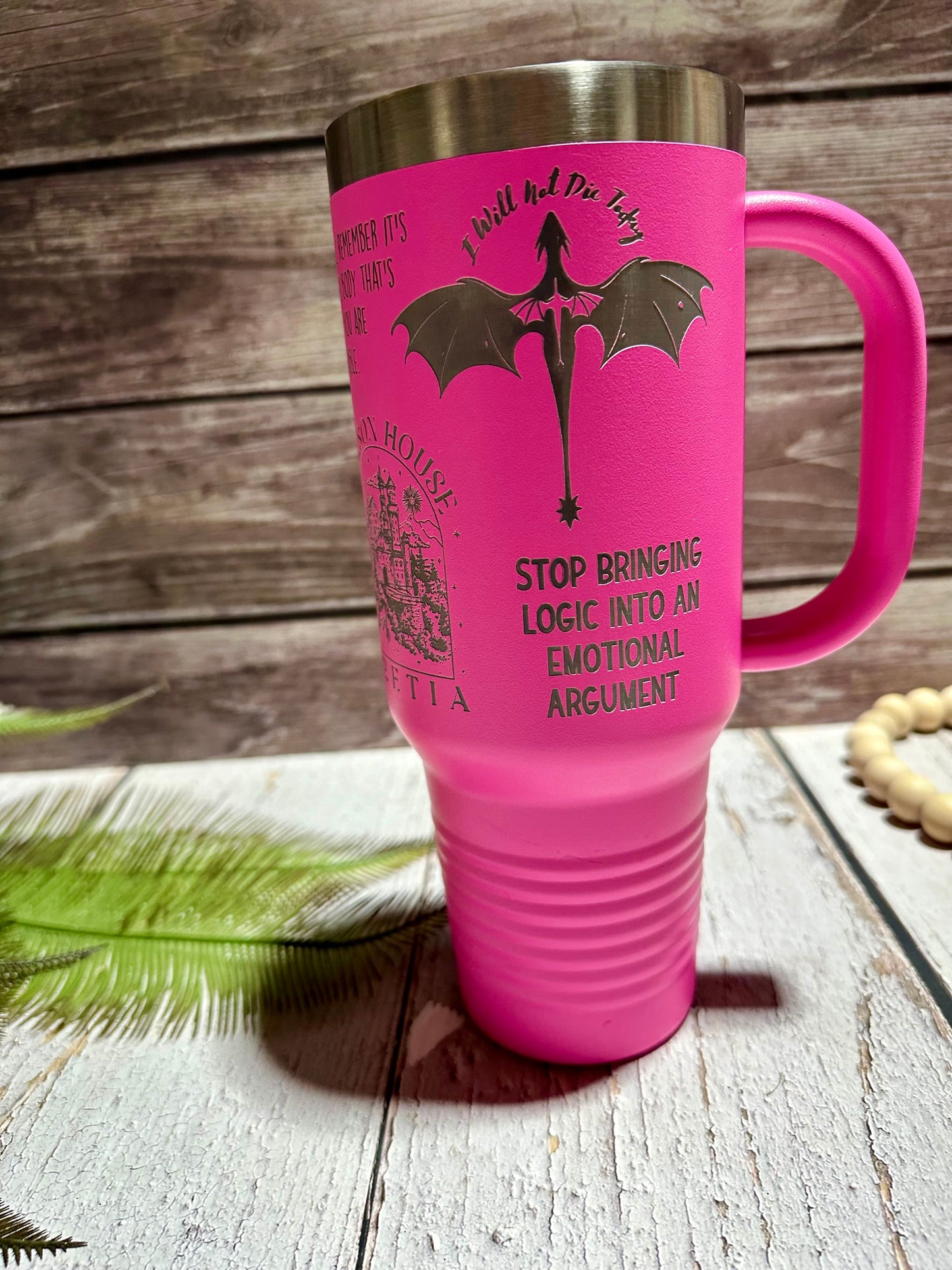 Iron Flame Book Engraved 40 oz Tumblers