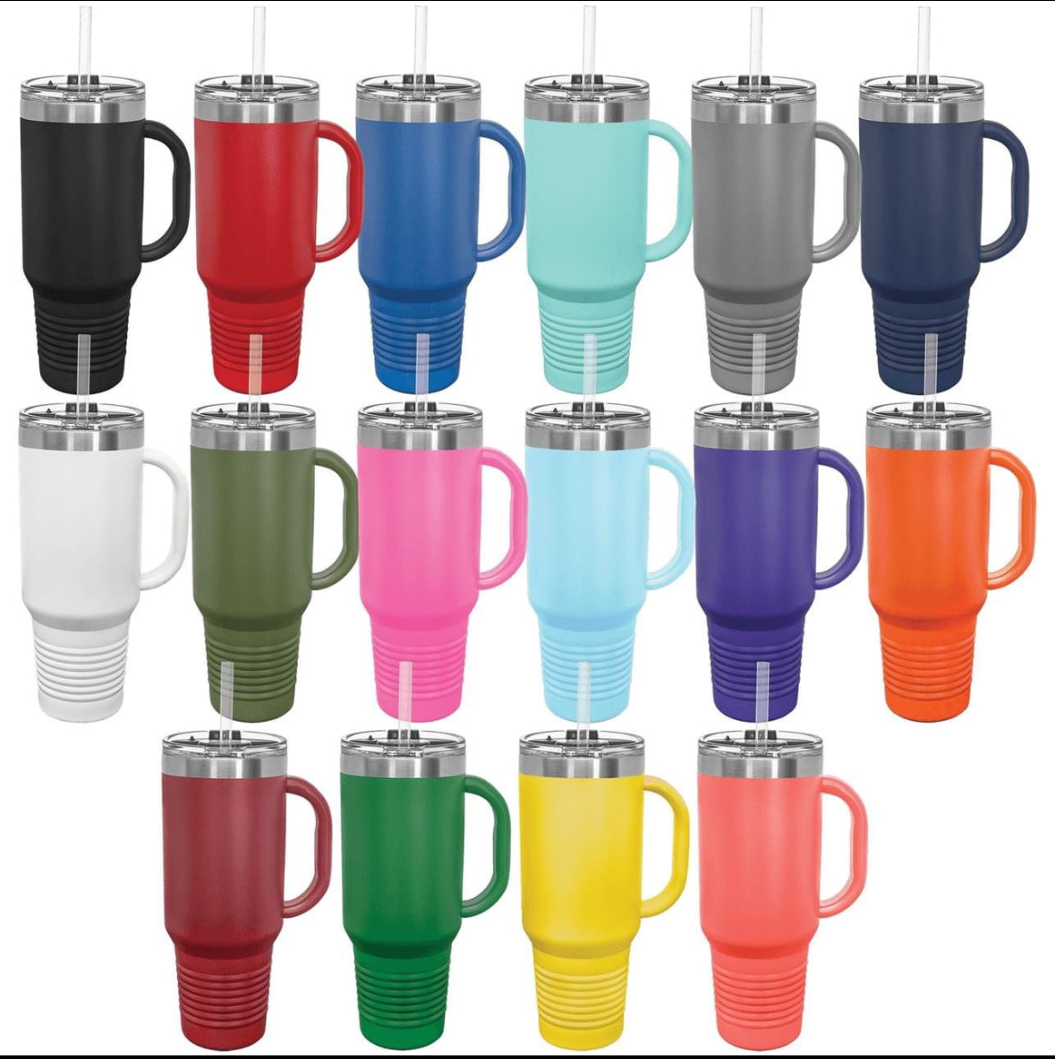 ACOTAR Inspired Engraved 40 oz Tumbler with Handle - Choose Your Color