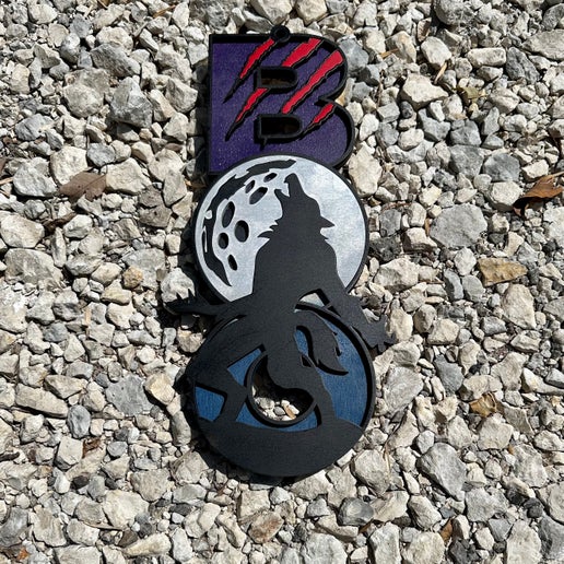 Boo Werewolf door hanger