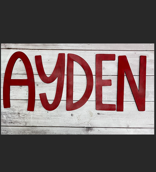 Custom Name Signs - Personalized Wall Décor 30 inches long