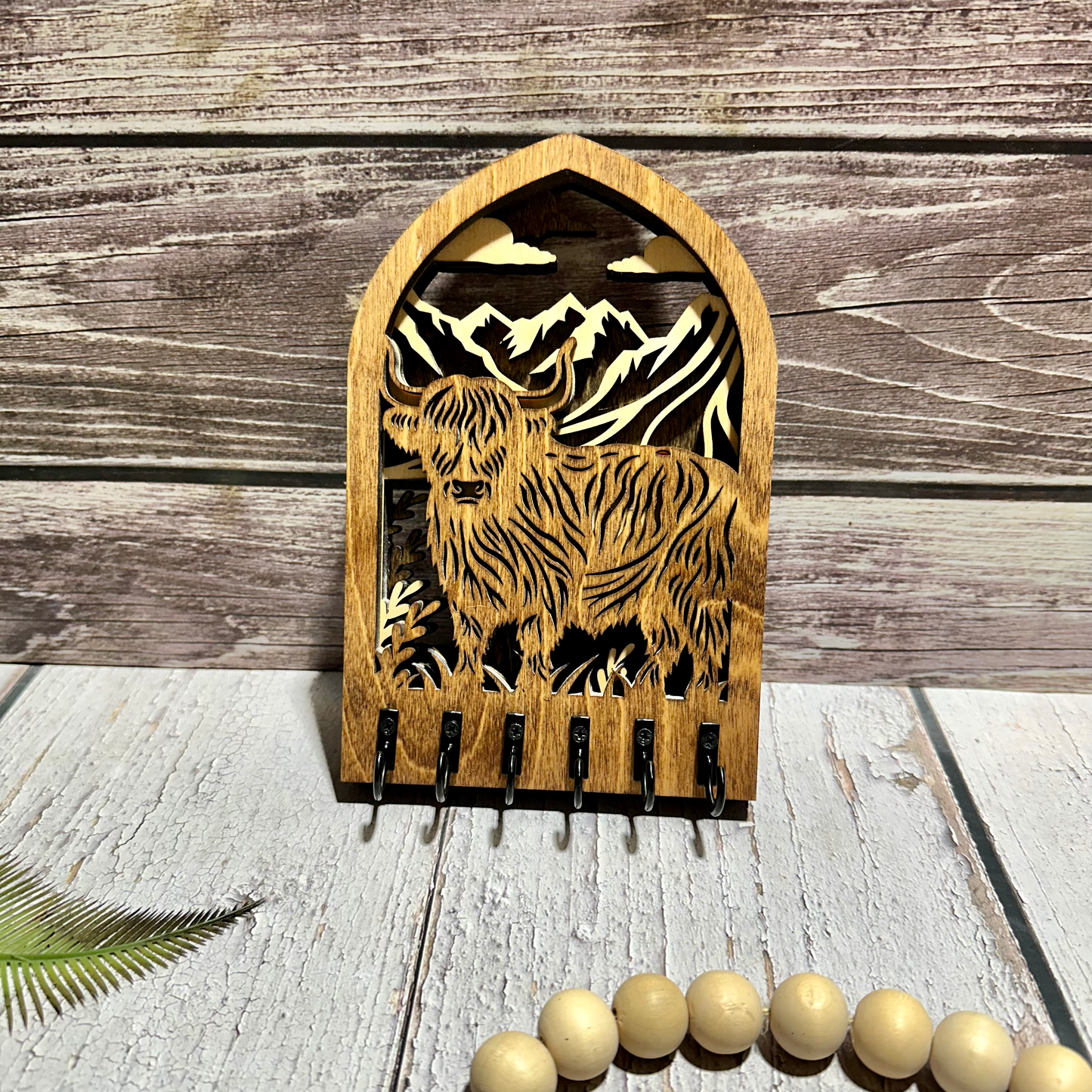 Highland Cow Key Holder