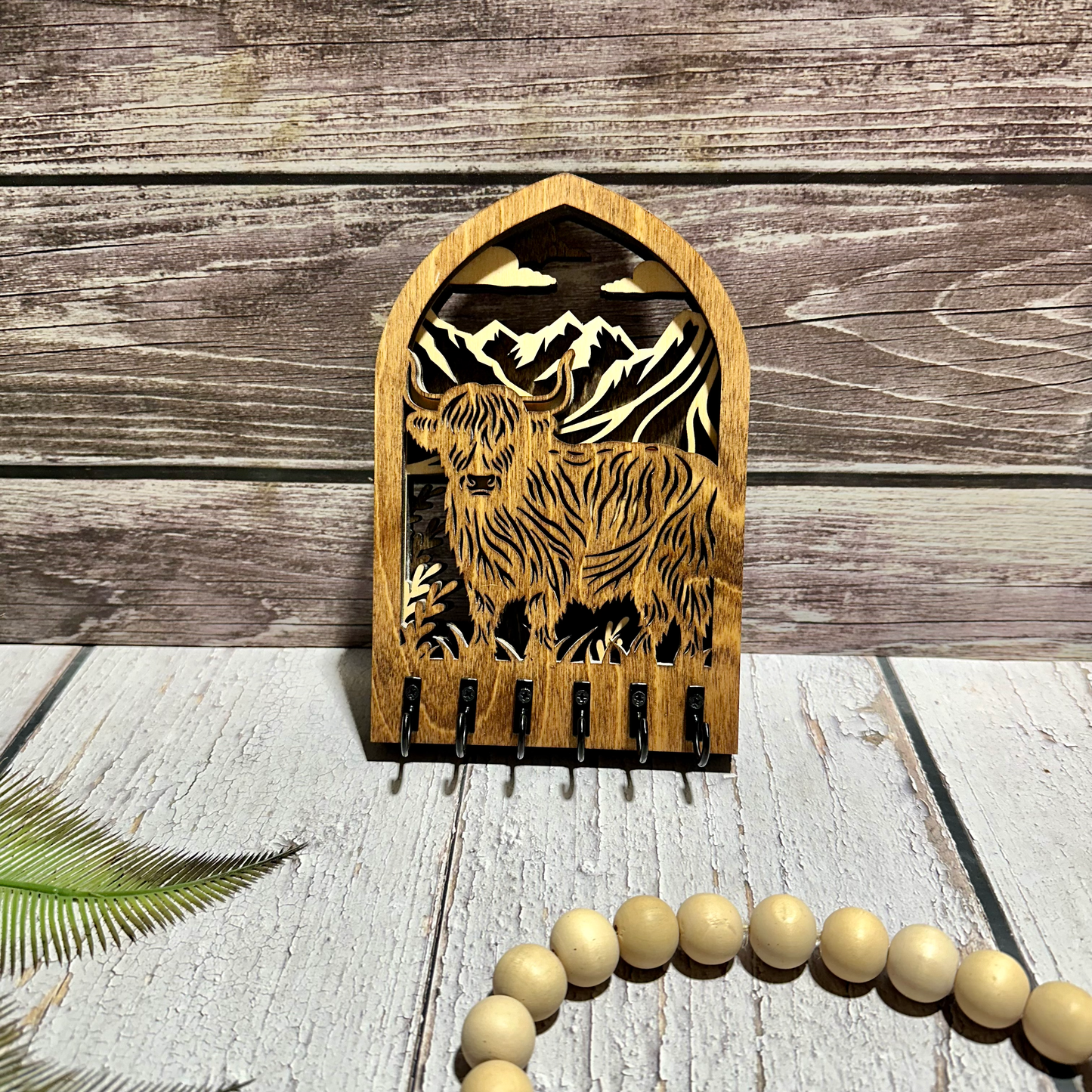 Highland Cow Key Holder