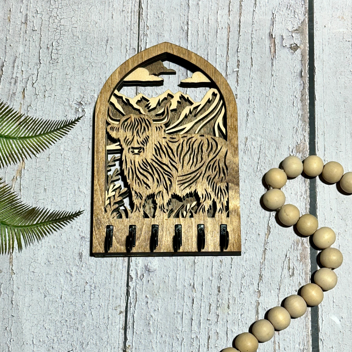 Highland Cow Key Holder