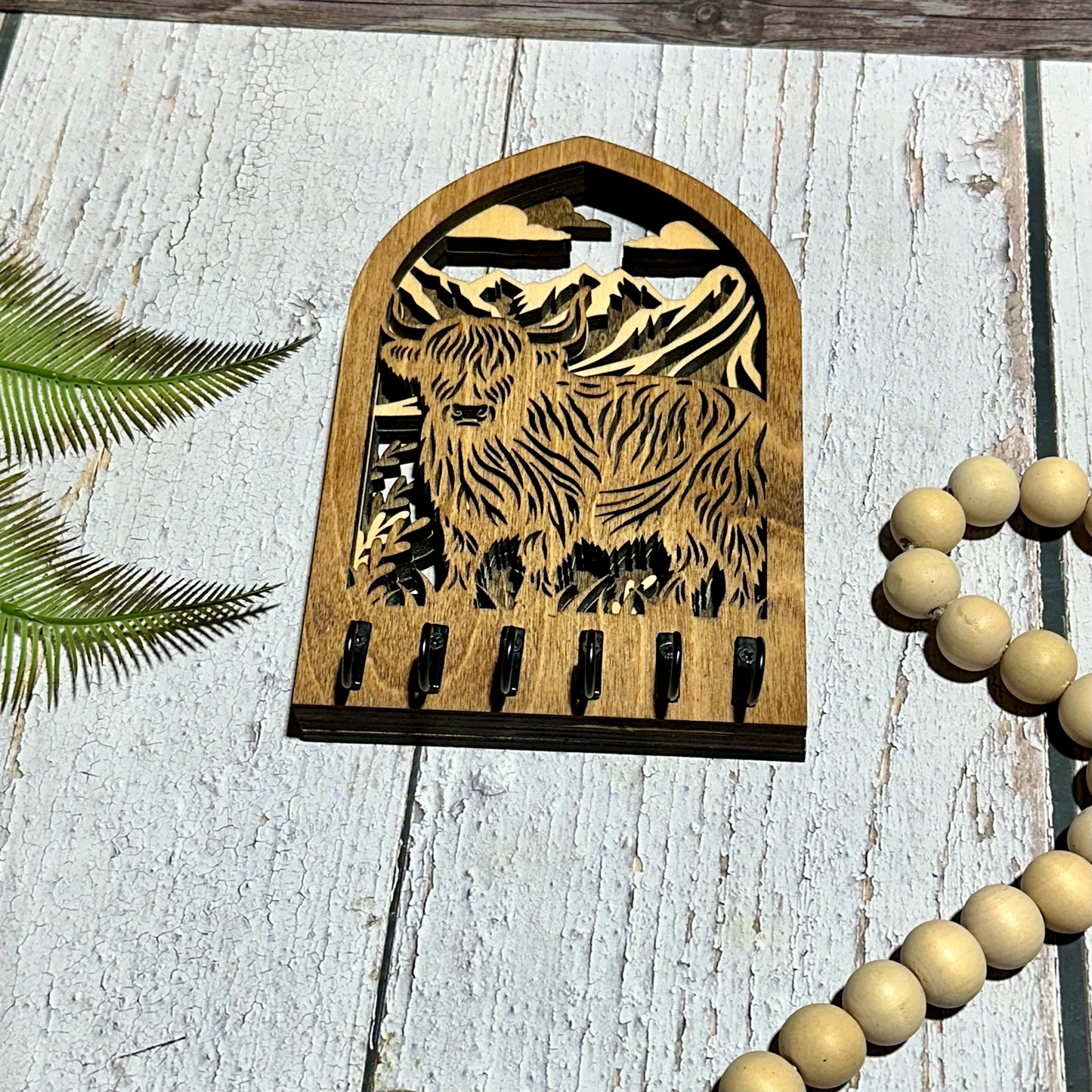 Highland Cow Key Holder