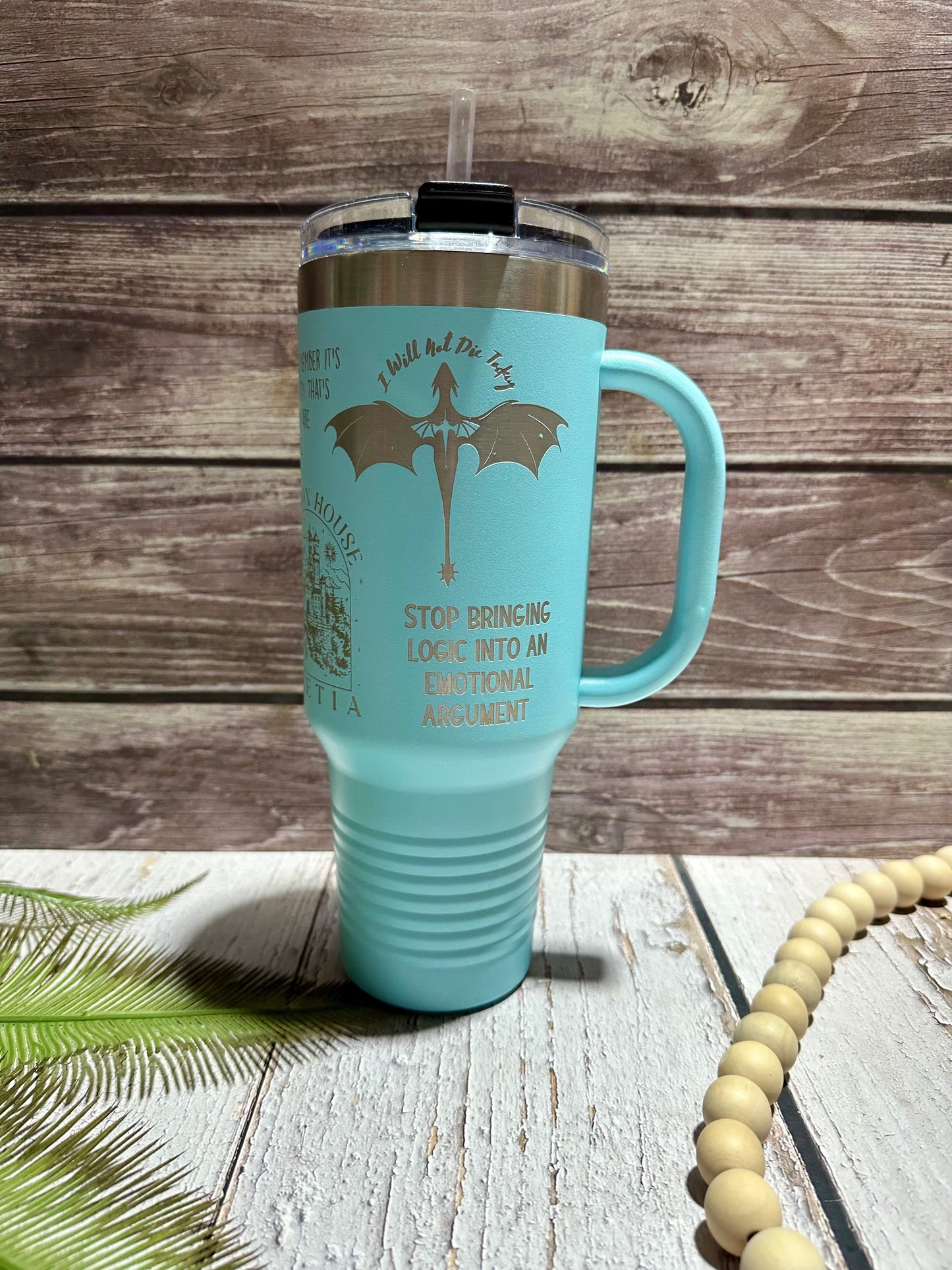 Iron Flame Book Engraved 40 oz Tumblers