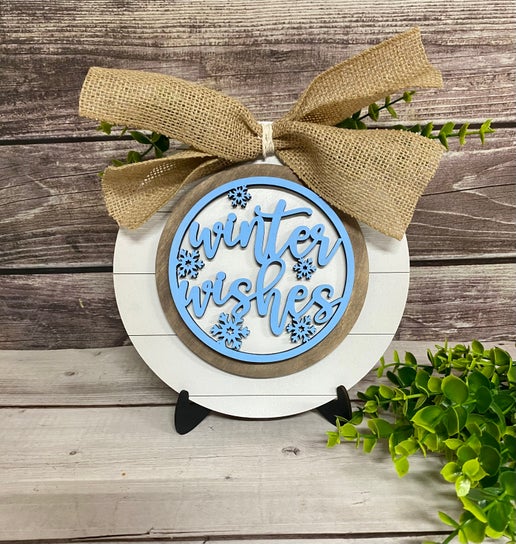 Interchangeable Seasonal Wooden Décor Set – Personalized Home Decor