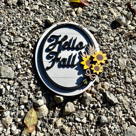 Hello Fall Door Sign